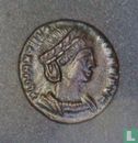 Roman Empire, AE4 Follis, 305-306 AD, Theodora 2nd wife of Constantius Chlorus, Trier, 338-339 AD - Image 1