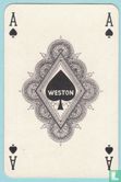 Schoppen aas, S2 05D, Weston, Dutch, Ace of Spades, Speelkaartenfabriek Nederland, (SN), Speelkaarten, Playing Cards - Afbeelding 1