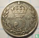 Royaume-Uni 3 pence 1913 - Image 1