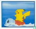 Pikachu op de rug van Squirtle - Afbeelding 1