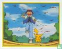 Ash en Pikachu op de vlucht voor de Spearow - Afbeelding 1
