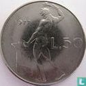 Italy 50 lire 1977 (misstrike) - Image 3