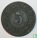 Landau 5 pfennig 1919 - Image 1