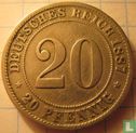 German Empire 20 pfennig 1887 (D) - Image 1