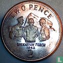 Gibraltar 2 pence 2011 "Operation Torch 1942" - Afbeelding 2