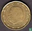 Belgium 20 cent 2002 (misstrike - big stars) - Image 1