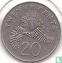 Singapour 20 cents 1986 - Image 2