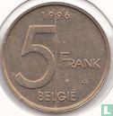 Belgium 5 francs 1996 (NLD) - Image 1