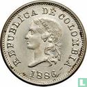 Colombie 5 centavos 1886 (type 1) - Image 1
