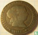 Spanje 5 centimos de escudo 1868 (8-puntige ster) - Afbeelding 1