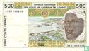 Stat Afr de l'Ouest. 500 francs T810 - Image 1