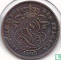 Belgium 2 centimes 1909 (FRA) - Image 1