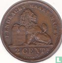 Belgique 2 centimes 1911 (NLD - date 0.9mm) - Image 2