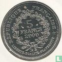 Frankrijk 5 francs 2000 "Louis d'or of Louis XIII" - Afbeelding 1