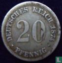 German Empire 20 pfennig 1874 (D) - Image 1