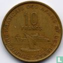 French Territory of the Afars and the Issas 10 francs 1970 - Image 2