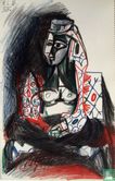 Picasso, Originele lithografie 1959 (Mourlot), JACQUELINE ROQUE- TOPLESS, 26.11.55 - Image 1