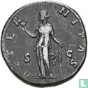 Romeinse Rijk  AE Sestertius  (Faustina I, Vrouw van Antoninus Pius)  138-161 CE - Afbeelding 1