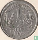 Inde ½ roupie 1950 (Bombay) - Image 1