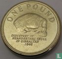 Gibraltar 1 pound 2012 "Discovery of a Neanderthal skull in Gibraltar in 1848" - Image 2