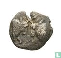 Carië, Onzekere Muntplaats. AR6 Tetartemorion (0,15g, 6mm) Circa 394-387 v.Chr. - Afbeelding 1