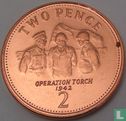 Gibraltar 2 pence 2005 "Operation Torch 1942" - Afbeelding 2