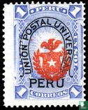 Surcharge avec armoiries chiliennes et UPU - Image 2