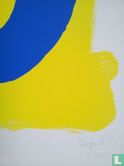 Blauwe ovaal op geel - Image 2