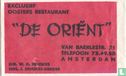 Exclusief Oosters Restaurant "De Oriënt"  - Image 1