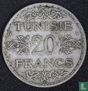 Tunesië 20 francs 1934 (AH1353) - Afbeelding 2