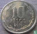 Chili 10 pesos 2010 (type 2) - Image 1