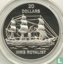 Tuvalu 20 dollars 1993 (PROOF) "HMS Royalist" - Image 2