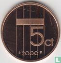 Nederland 5 cent 2000 (PROOF - type 1) - Afbeelding 1
