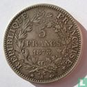 Frankrijk 5 francs 1873 (A) - Afbeelding 1