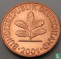 Duitsland 1 pfennig 2001 (G) - Afbeelding 1