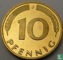 Germany 10 pfennig 1999 (J) - Image 2