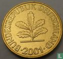Duitsland 10 pfennig 2001 (F) - Afbeelding 1