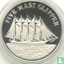 Laos 50 kip 1988 (PROOF) "Five mast clipper Prussia" - Image 1