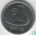 Fidji 5 cents 2012 - Image 2