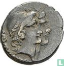 Romeinse Republiek. Mn. Cordius Rufus, AR Denarius Rome 46 v.C. - Afbeelding 1