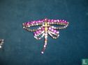 Oude strass broche vlinder - Image 1