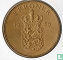 Denemarken 2 kroner 1959 - Afbeelding 1