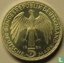 Allemagne 5 mark 1969 (BE) "375th anniversary Death of Gerhard Mercator" - Image 1