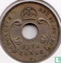 Afrique de l'Est 5 cents 1913 - Image 2