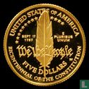 Verenigde Staten 5 dollars 1987 (PROOF) "Bicentennial of United States constitution" - Afbeelding 2