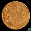 Frankrijk 20 francs 1862 (A) - Afbeelding 1