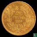 Frankrijk 20 francs 1859 (A) - Afbeelding 1