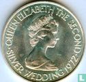 Jersey 1 pound 1972 "25th Wedding anniversary of Queen Elizabeth II and Prince Philip" - Afbeelding 1