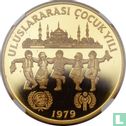 Turkey 500 lira 1979 (PROOF - gold) "International Year of the Child" - Image 1