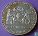 Sint-Helena 1 crown 1978 (PROOF) "Elizabeth II - 25th anniversary of coronation" - Afbeelding 2